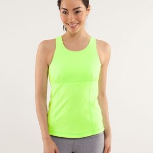 lululemon athletica Zippy Green Swank Tank 10